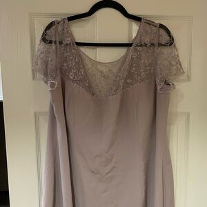Cameron Blake beaded Lavender Lace Dress 18WP